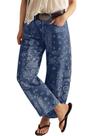 Jeans que amam mulheres, namorado, barril folgado, estampa floral