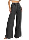 Jeans Sidefeel, cintura alta, perna larga, 2024, verão, tencel