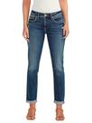 Jeans Silver Jeans Co. Namorado, cintura média, pernas magras