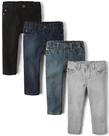Jeans The Children's Place para bebês e crianças pequenas, pacote com 4 unidades, 5T