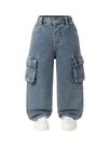Jeans WDIRARA Baggy Cargo, cintura elástica, jeans retos, 5Y