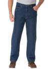 Jeans Wrangler Relaxed Fit para homens, tamanho azul marinho antigo 62 L x 34 L