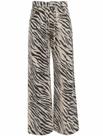 Jeans Xojbzoo Y2K, moda listrada, estampa de zebra, cintura alta