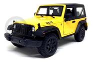 Jeep Willys Wrangler 2014 Amarelo Com teto Preto Maisto 1/18 Jeep Willys Wrangler 2014 Amarelo Com teto Preto Maisto 1/18