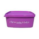 Jeitosinho 400ml Roxo "Aqui Tem Receitas de Família" Tupperware