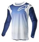 Jersey Alpinestars Racer Hoen - Branco/Azul Escuro/Azul Claro - Tamanho XL