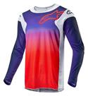 Jersey Alpinestars Racer Hoen - Cinza Claro/Laranja/Preto - Tamanho P