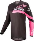 Jersey Alpinestars Stella Fluid Chaser Feminino - Preto/Rosa Fluo