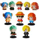 JESGO Conjunto de Brinquedo de Montar Mini Headz com 5 Figuras de Pirata