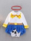 Jessie vestido de princesa para menina, jessie romper, traje de Halloween com headband, tamanho 0-18