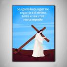 Jesus não temas Placa Decorativa Religiosa 30x20 cm