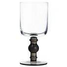 Jg.2 Taças p/Água de Vidro Fumê e Transparente 350ml Fracalanza