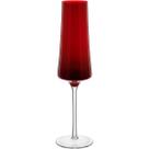 Jg.2 Taças p/Champanhe em Vidro Latour Vermelha 210ml