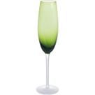 JG 2PÇ TAÇAS CHAMPANHE HOME&CO OPUS VIDRO 230ml 26x6x6cm VERDE