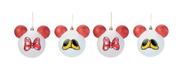 JG 4 BOLA NATALINA LACO/SAPATO MINNIE VRM/BCO 8cm DISNEY