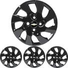 JG 4 Calota Corsa Aro 13 Black Piano com Emblema