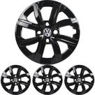 JG 4 Calota Gol G7 2019 2020 Aro 14 Preto Brilhante com Emblema