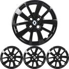 JG 4 Calota Logan 2014 15 16 17 18 19 20 Aro 14 Black Piano com Emblema