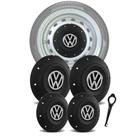 Jg 4 Calotas Tampa Roda Ferro Vw Aro 13 14 15 Amarok 4 Furos
