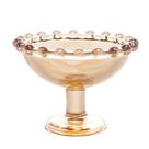 Jg.6 Mini Bowls de Cristal com Pé Clear Bolinha Ambar 8x6cm Wolff