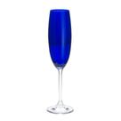 JG 6 TAÇAS DE CRISTAL P/CHAMPAGNE GASTROI COBALTO 220ml - Bohemia