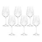 Jg.6 Taças p/Agua em Cristal Tulipa Optic Transparente 550ml