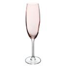 Jg.6 Taças p/Champagne Cristal Gastro Rosa Millenial 220ml