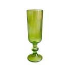 Jg.6 Taças p/Champagne em Vidro Cameratta Verde Limão 150ml