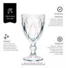 Jg 6 Taças Vidro 320ml Vitral Verre Bico Abacaxi Vinho Água