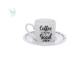 Jg 6 Xícaras Café de Porcelana 80ml Coffe Hauskraft. - Haukraft Jg 6 Xícaras Café de Porcelana 80ml Coffe Hauskraft. - Haukraft