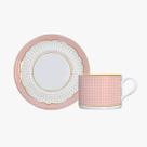 Jg.6 Xícaras de Chá c/Pires de Porcelana Royal Rose 170ml