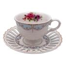 Jg.6 Xícaras p/Cafe c/Pires Mon Cheri New Bone China 80ml