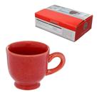 Jg 6 xícaras para café de cerâmica reactive glaze vermelho 100ml Jg 6 xícaras para café de cerâmica reactive glaze vermelho 100ml