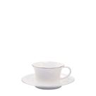 Jg 6 xicaras/pires cha radius platinum - Royal Porcelain