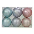 JG C/6 BOLAS FOSCA C/LISTRA ROC/AZC/LIL 8cm (TREND RAINBOW)