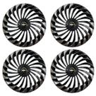 Jg calota 13 twister preta crome celta corsa prisma classic