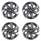 Jg calota esportiva 14 spider grafite prata argo cronos mobi