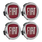 Jg Calotinha 60mm Centro de Roda Fiat Toro Freemont Vermelha