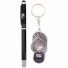 Jg Caneta Metal Touch Screen Chaveiro Chinelo - Vasco