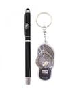 Jg Caneta Metal Touch Screen Chaveiro Chinelo - Vasco