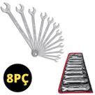 Jg Chave Combinada 10 A 19mm Crv Profissional 8 Pç Ferja