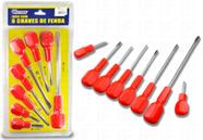 Jg chave fenda/phil 8pc western vermelho