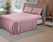 Jg. de cama refinatta 3pç solteiro cor rosa blush