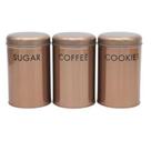 Jg Lata Decorativa 3 Pçs Rosê - Em Casa Tem