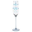 JG Taças Champagne C/6 Und Folhas Azul - 180ml