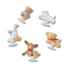 Jibbitz Animais Fofinhos Pack com 5 Peças Único