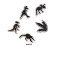 Jibbitz Crocs Dinossauros Brilha No Escuro Pack 5 Peças Multicolor