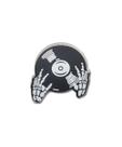 Jibbitz Crocs Mãos de Esqueleto com Disco Cor única
