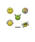 Jibbitz Crocs Smiley Pack 5 Peças Multicolor