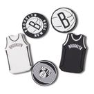 Jibbitz nba brooklyn nets pack 5 unico